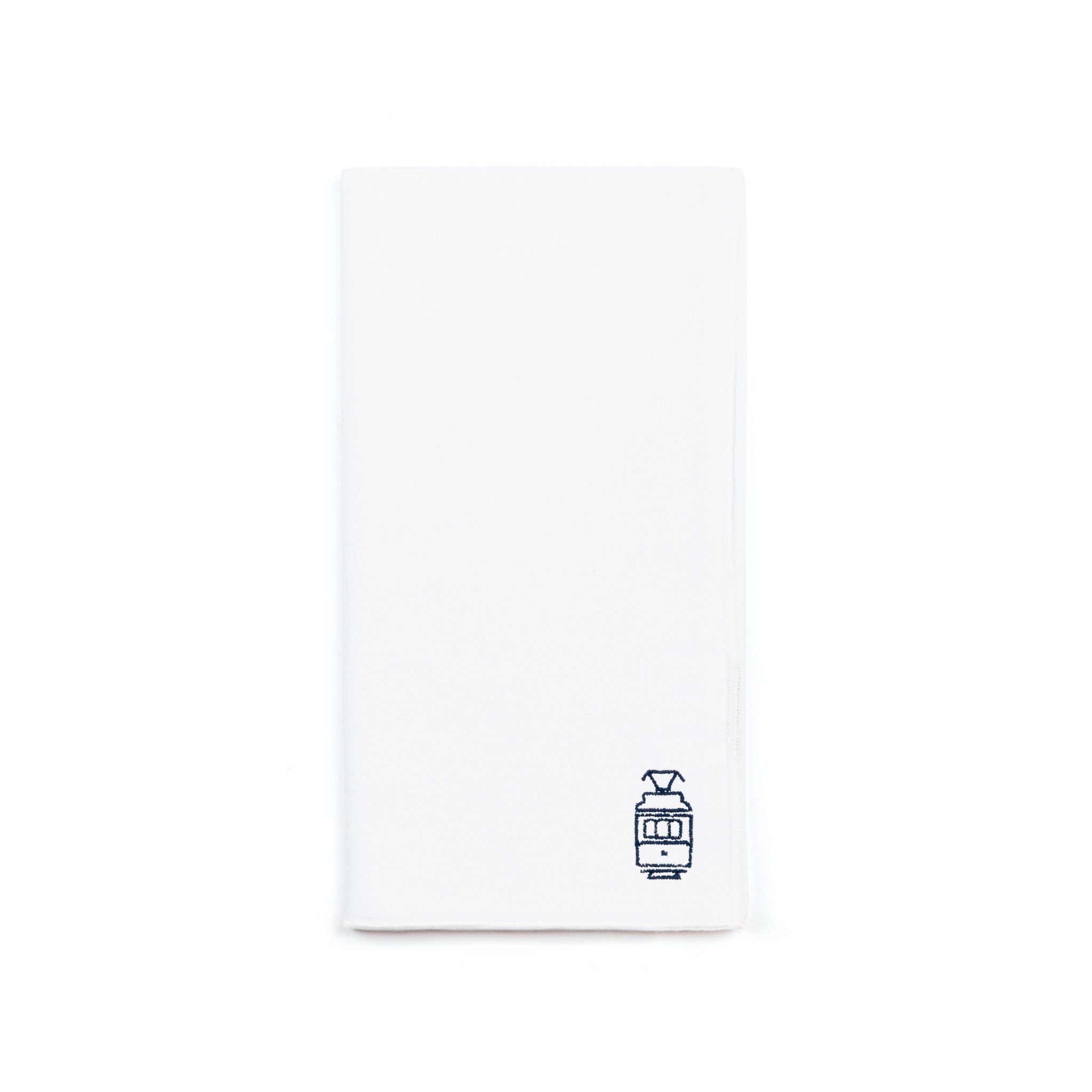 White Nazaré napkins with Portugal embroidery