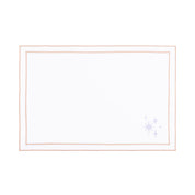Nazaré white cotton table linen with embroidered small Christmas motifs - Torres Novas