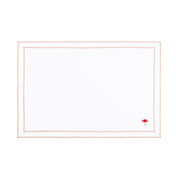 Nazaré white cotton table linen with embroidered autumn motifs - Torres Novas