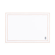 Nazaré white cotton table linen with embroidered Portugal-inspired motifs - Torres Novas