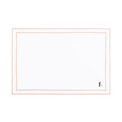Nazaré white cotton table linen with embroidered retro sports motifs - Torres Novas