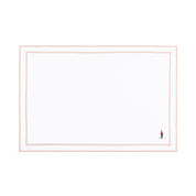 Nazaré white cotton table linen with embroidered retro sports motifs - Torres Novas