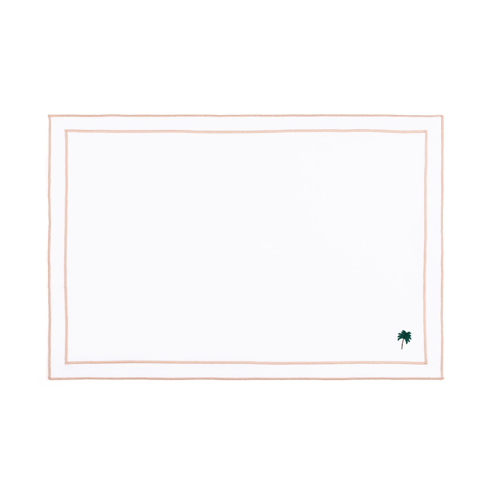 Nazaré white cotton table linen with embroidered summer motifs - Torres Novas