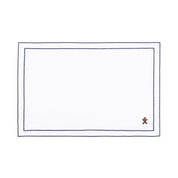 Nazaré white cotton table linen with embroidered small Christmas motifs - Torres Novas