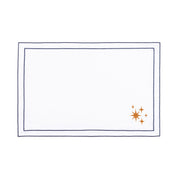 Nazaré white cotton table linen with embroidered small Christmas motifs - Torres Novas