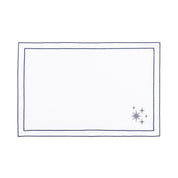 Nazaré white cotton table linen with embroidered small Christmas motifs - Torres Novas