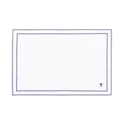 Nazaré white cotton table linen with embroidered retro sports motifs - Torres Novas