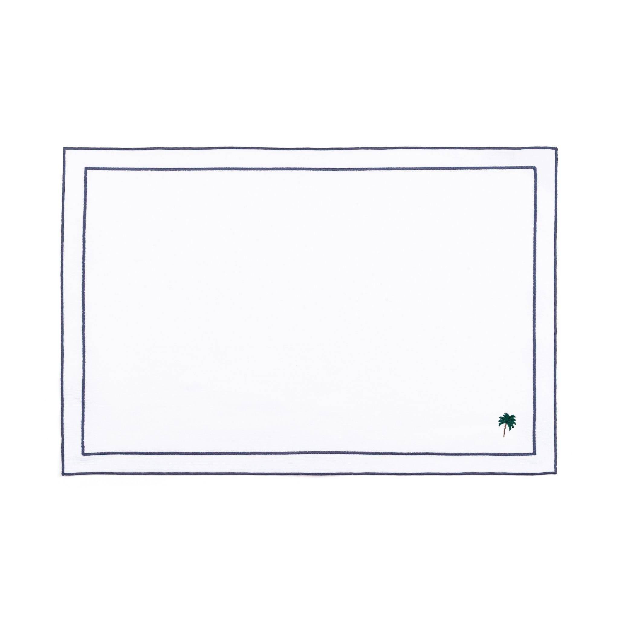 Nazaré white cotton table linen with embroidered summer motifs - Torres Novas