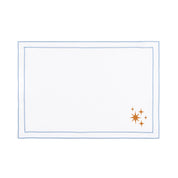 Nazaré white cotton table linen with embroidered small Christmas motifs - Torres Novas