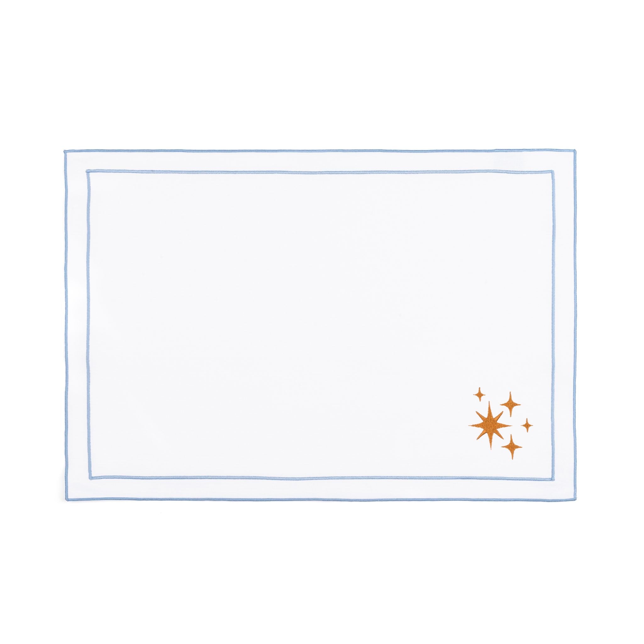 Nazaré white cotton table linen with embroidered small Christmas motifs - Torres Novas