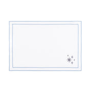 Nazaré white cotton table linen with embroidered small Christmas motifs - Torres Novas