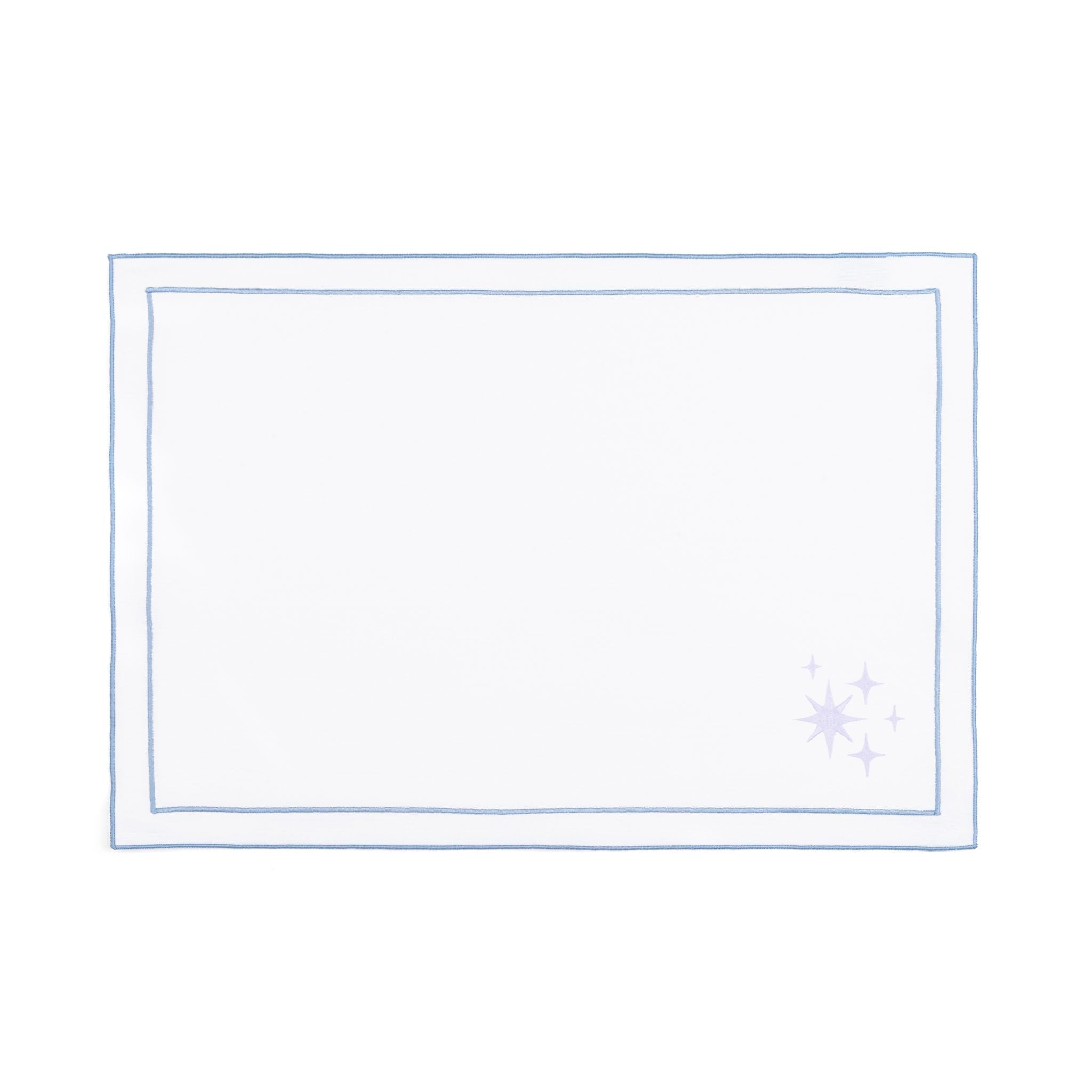 Nazaré white cotton table linen with embroidered stars - Torres Novas