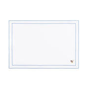 Nazaré white cotton table linen with embroidered farm animals - Torres Novas