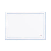 Nazaré white cotton table linen with embroidered retro sports motifs - Torres Novas