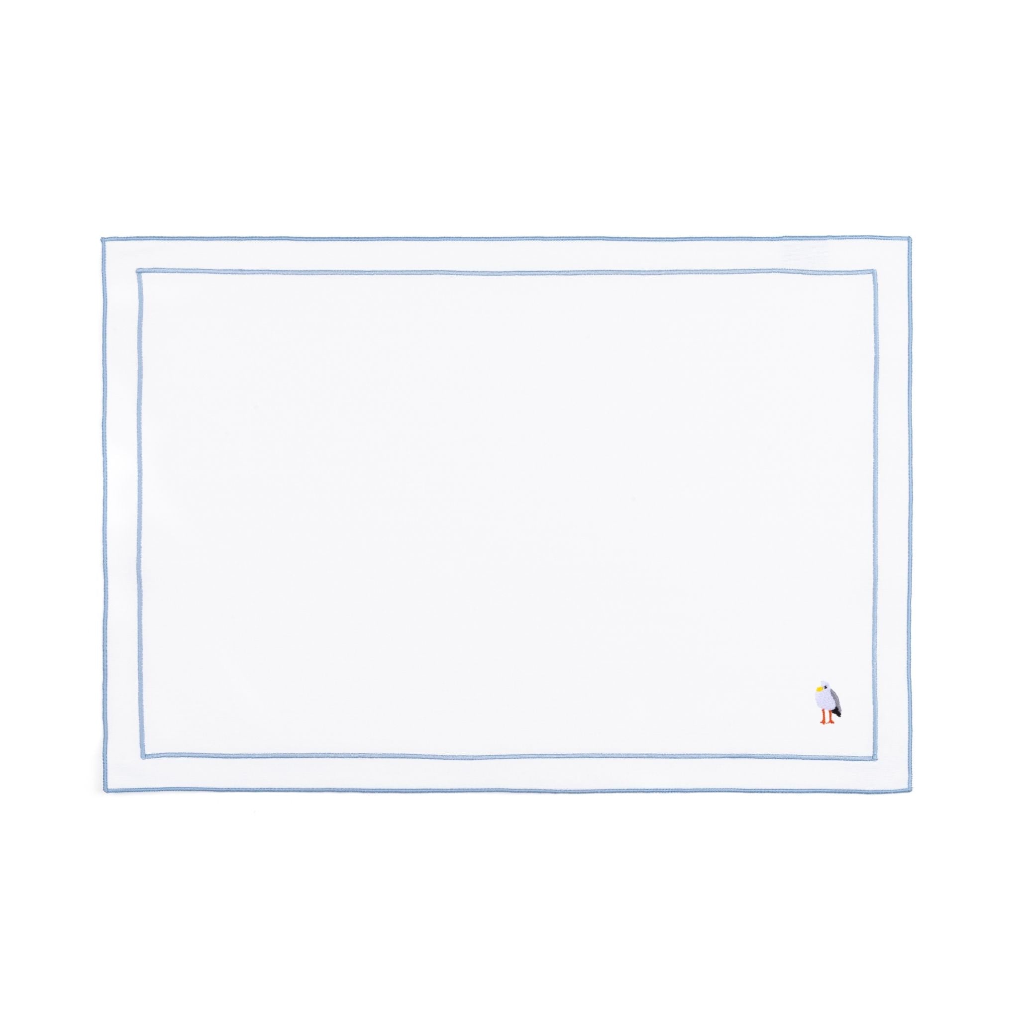 Nazaré white cotton table linen with embroidered summer motifs - Torres Novas