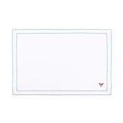 Nazaré white cotton table linen with embroidered small Christmas motifs - Torres Novas