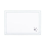 Nazaré white cotton table linen with embroidered small Christmas motifs - Torres Novas