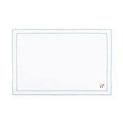 Nazaré white cotton table linen with embroidered farm animals - Torres Novas