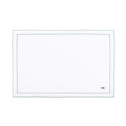 Nazaré white cotton table linen with embroidered retro sports motifs - Torres Novas