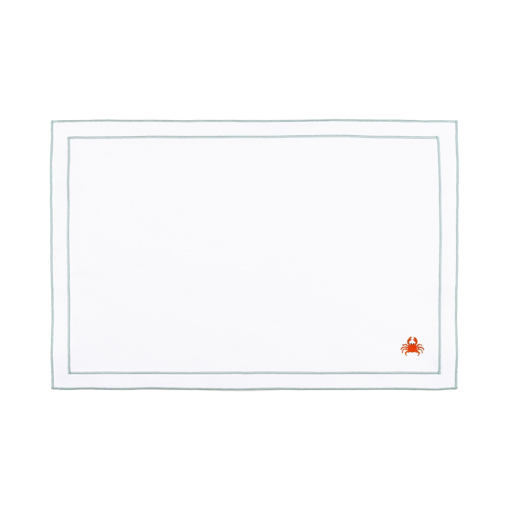 Nazaré white cotton table linen with embroidered summer motifs - Torres Novas