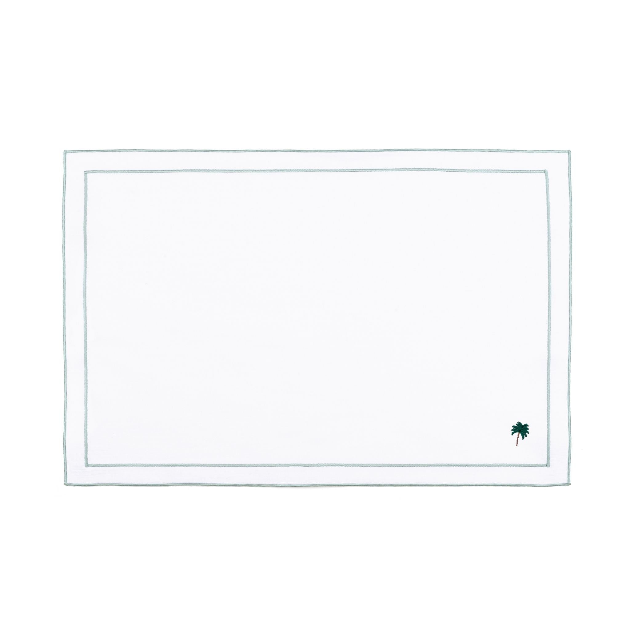 Nazaré white cotton table linen with embroidered summer motifs - Torres Novas