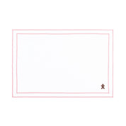 Nazaré white cotton table linen with embroidered small Christmas motifs - Torres Novas