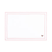 Nazaré white cotton table linen with embroidered small Christmas motifs - Torres Novas
