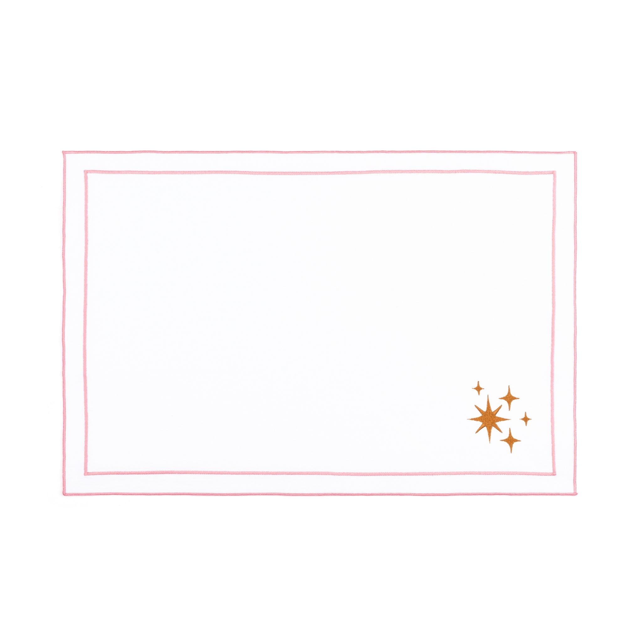 Nazaré white cotton table linen with embroidered small Christmas motifs - Torres Novas