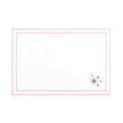 Nazaré white cotton table linen with embroidered small Christmas motifs - Torres Novas