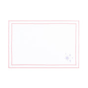 Nazaré white cotton table linen with embroidered small Christmas motifs - Torres Novas