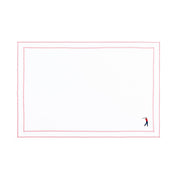Nazaré white cotton table linen with embroidered retro sports motifs - Torres Novas