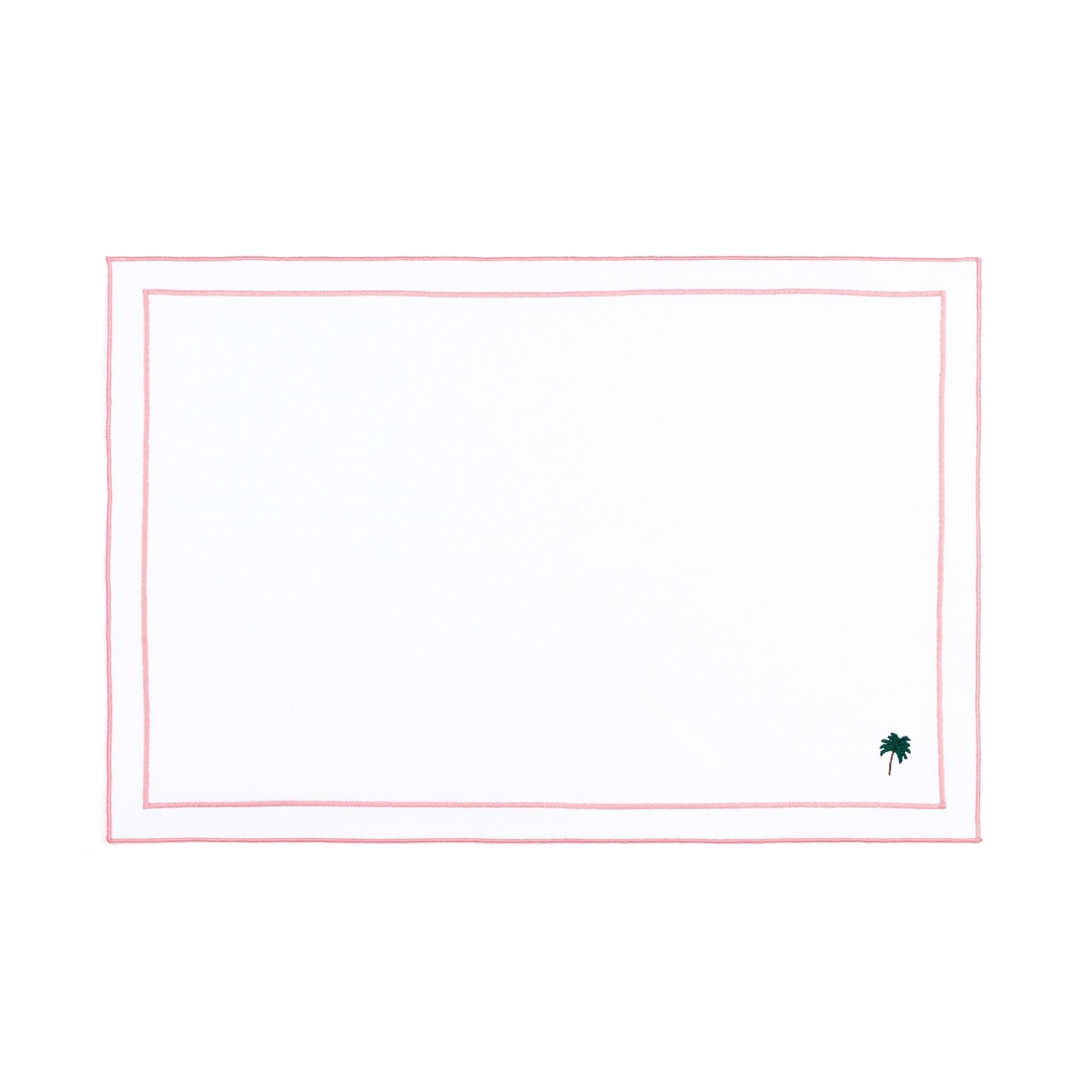 Nazaré white cotton table linen with embroidered summer motifs - Torres Novas