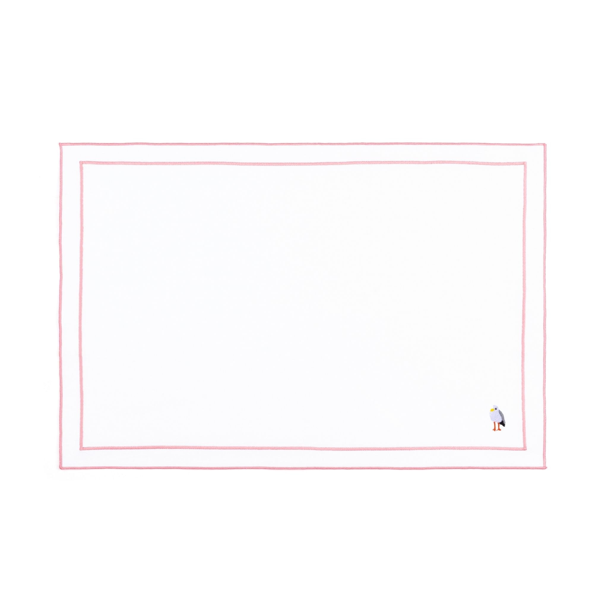 Nazaré white cotton table linen with embroidered summer motifs - Torres Novas