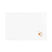 Nazaré white cotton table linen with embroidered small Christmas motifs - Torres Novas