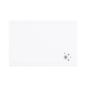 Nazaré white cotton table linen with embroidered stars - Torres Novas