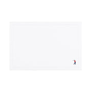 Nazaré white cotton table linen with embroidered retro sports motifs - Torres Novas