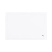 Nazaré white cotton table linen with embroidered retro sports motifs - Torres Novas
