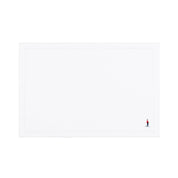 Nazaré white cotton table linen with embroidered retro sports motifs - Torres Novas