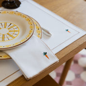 Nazaré white cotton table linen with embroidered Easter motifs - Torres Novas