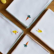Nazaré white cotton table linen with embroidered Easter motifs - Torres Novas