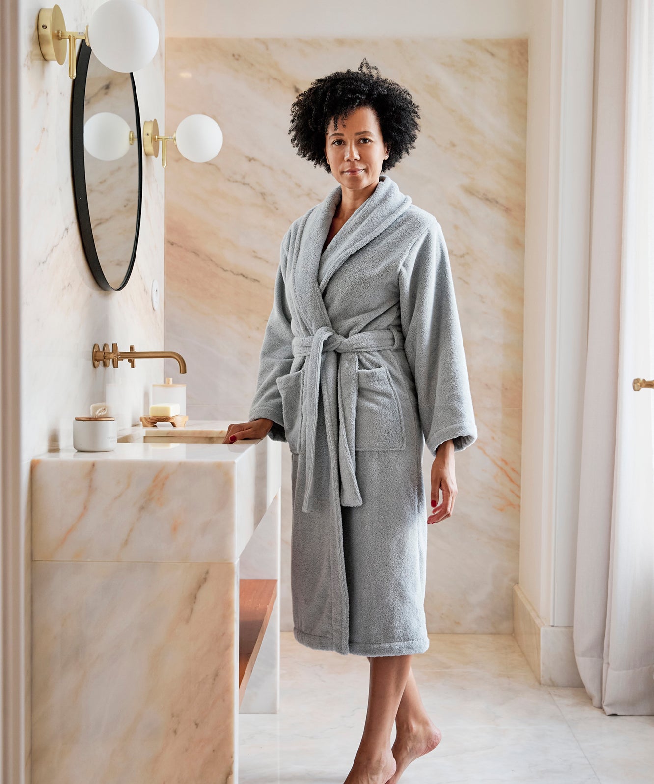 Silver grey bathrobe - Torres Novas