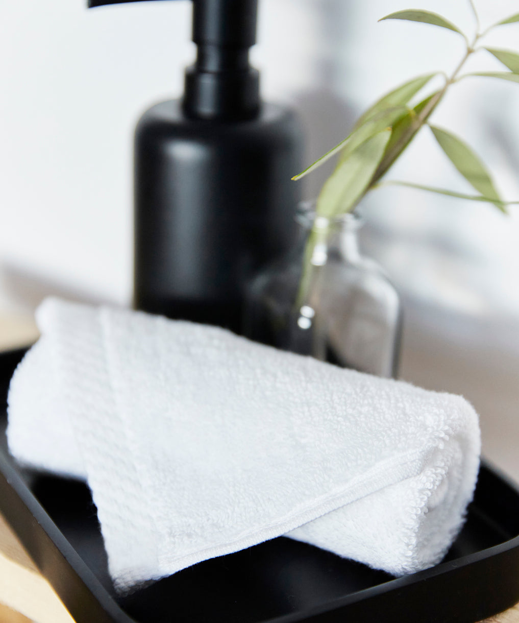White Luxus face towel - Torres Novas