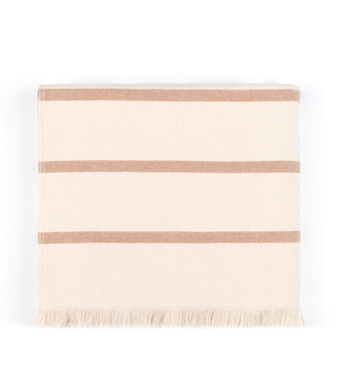 Beige horizontal stripes beach towel - Torres Novas