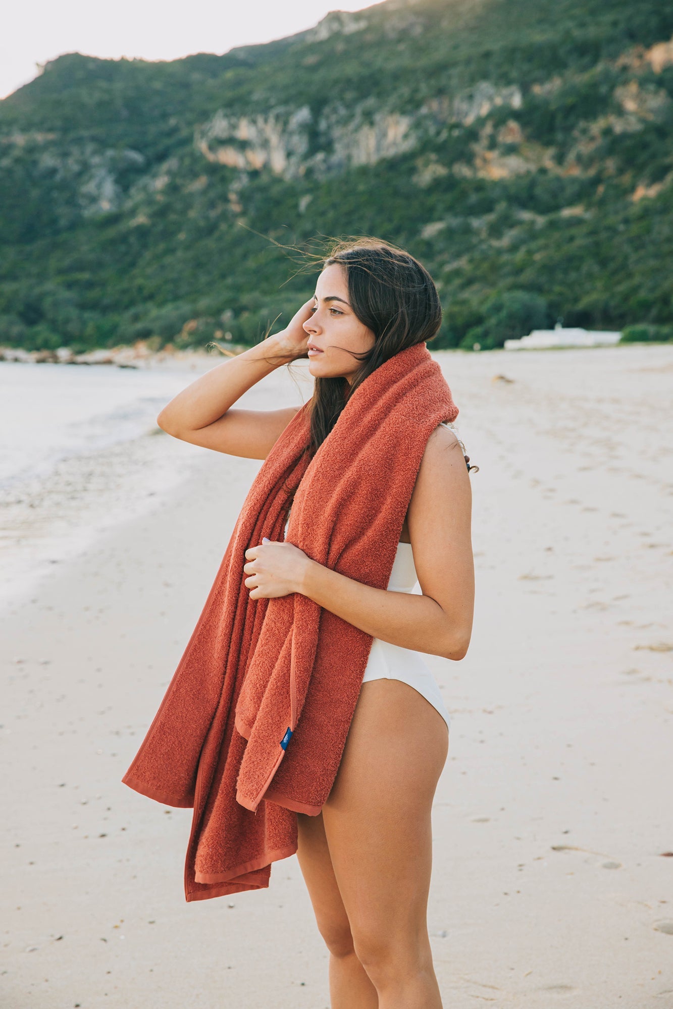 Terracotta Mar Tranquilo beach towel - Torres Novas